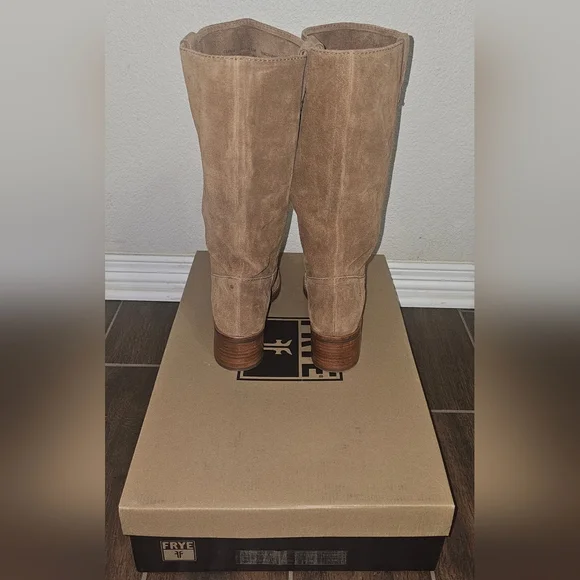 Frye Camryn Tall Pull On Suede Boots - Picture 2 of 5